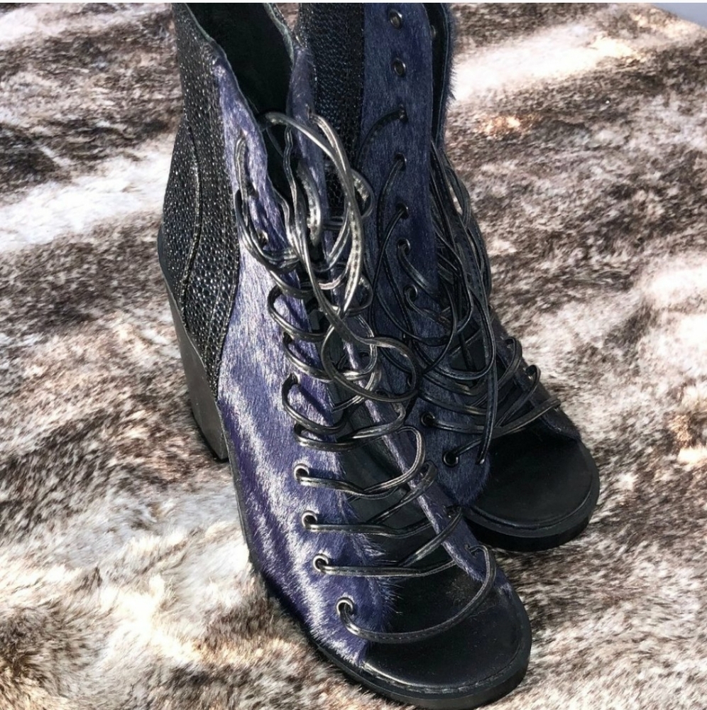 Finders Keepers Hitched  Lace Up Bootie